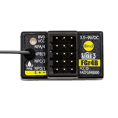 HTLNUZD Flysky FGr4B 4CH AFHDS 3 Receiver for RC Car Boat 2.4Ghz PWM/PPM/i-Bus/S.Bus/i-bus2 Output Compatible FS PL18 NB4 Lite NB4 Transmitter