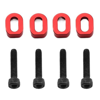 RC Car Upgrade Part for Traxxas for X-maxx 6S 8S 1/5 for Xrt 8S 1/6 Metal Motor Mount Washers Shims 7759 7759R RC Car Upgrade Parts Accessories(Red) - size: Red