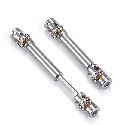 RC-Hub 1Pcs RC Driveshafts Metal Drive Shaft 45-50/47-57/55-67/60-80mm for 1:14 Tamiya Trailer Tractor Truck RC Crawler Car (65-85mm) - size: 65-85mm