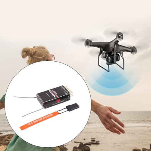 DSM2 AR6100E 6-Channel 2.4GHz Receiver Compatible DX6I DX7 DX8 DX18 DSX6 DSX9 Transmitter Helicopters