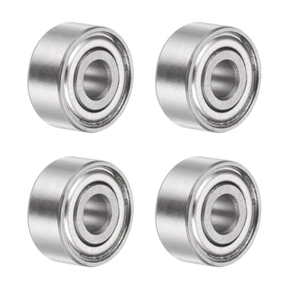 uxcell 4Pcs SMR93ZZ Deep Groove Ball Bearings, 3x9x4mm 440C Stainless Steel Double Shielded Bearings, ABEC 5 - size: 3x9x4mm