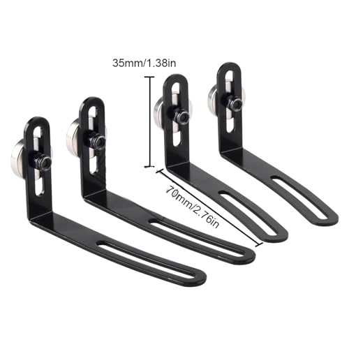RC Crawlers Components For Axial For SCX10 90046 D90 RC Car Shell Body Mount Metal L-Bracket With Magnet 1:10 RC Crawler Car Parts Replacement Accessories