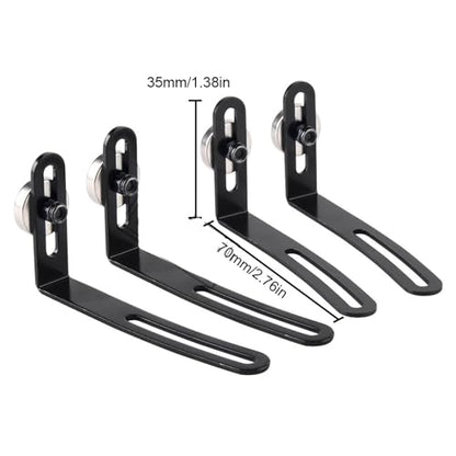 RC Crawlers Components For Axial For SCX10 90046 D90 RC Car Shell Body Mount Metal L-Bracket With Magnet 1:10 RC Crawler Car Parts Replacement Accessories