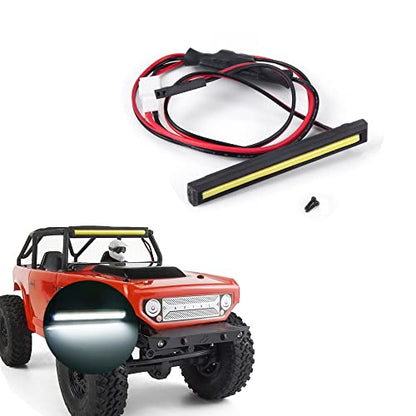1/24th RC Car Light Bar LED Roof Lamp White Color Upgrades for Axial SCX24 Deadbolt AXI90081 RC Crawler Car Accessories Parts