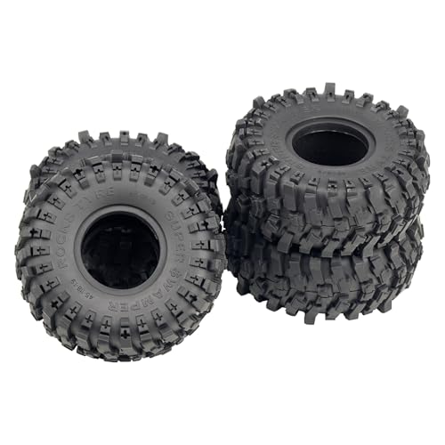 4PCS RC 1.9 inch Crawler Tires Super Soft Sticky Rubber Tires with Foam Instert 120mm/4.72inch Tall Suitable for 1/10 Axial SCX10 I II III TRX4 Redcat Etc RC Crawler Car Upgrades