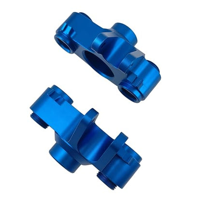 Steering Block Knuckle Arms for E-Maxx T-Maxx 3.3 E-Revo Summit (Blue) | Aluminum,Rubber Shielded Bearings,1/10 Scale,RC Cars,Upgrade Parts,5334R Compatible,CNC Machined,High Strength - color: Blue