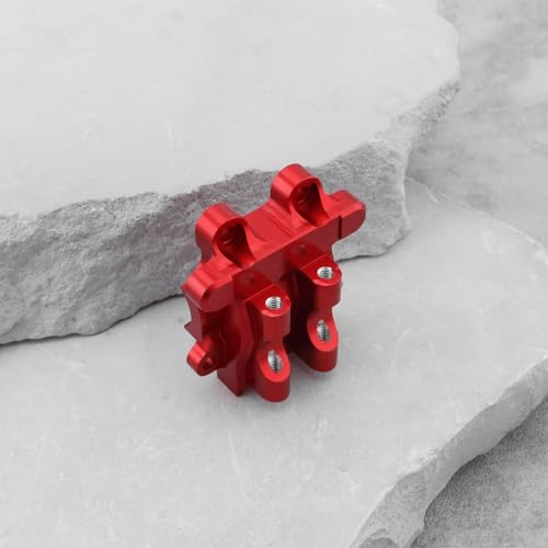 OTOTEC RC Car Rear Diff Cover Aluminum 7075 Differential Cover Compatible with ARRMA 1/18 Granite Typhon Mojave Grom Nascar, Red - color: Red