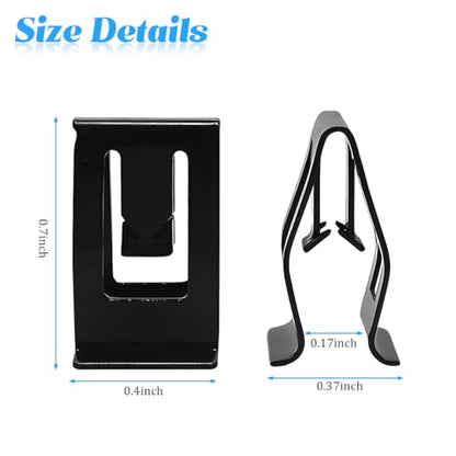 20PCS Car Dashboard Trim Clips, Metal U-Shaped Vehicle Front Console Dash Retainer, Automotive Dash Console Panel Fastener Replacement Accessories, Universal for SUV Truck Sedan - size: 20PCS