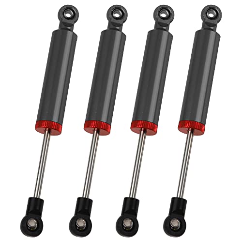 4Pcs RC Car Shocks Shock Absorber Internal Spring Shocks Damper Upgrade Parts Compatible with Axial SCX10 Traxxas TRX4 Redcat Tamiya 1/10 RC Crawler (Hole Distance:110mm, Black)