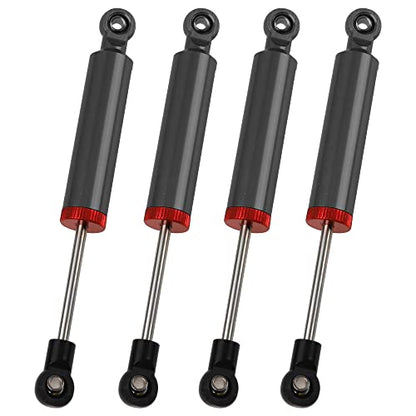 4Pcs RC Car Shocks Shock Absorber Internal Spring Shocks Damper Upgrade Parts Compatible with Axial SCX10 Traxxas TRX4 Redcat Tamiya 1/10 RC Crawler (Hole Distance:110mm, Black)