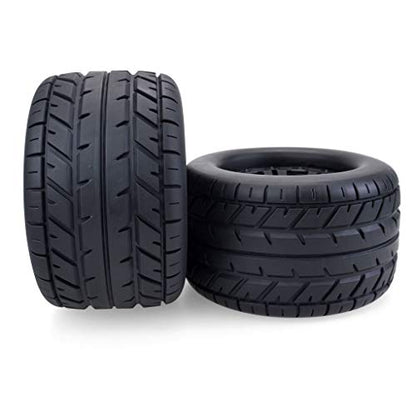 PreGlued 12mm Hex Hubs RC Truck Tires and Wheels for 1/10 Monster Car RC Off-Road Buggy Model Truck Redcat HPI Traxxas | 115mm Monster Tires;