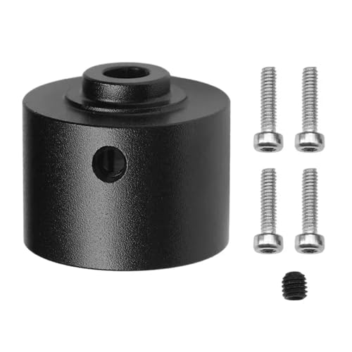 RC Modifications Spare Compatible with MJX H16 16207 16208 16209 1/14 1/16 RC Car Upgrade Parts Accessories Metal Differential Case Diff Housing - color: Black