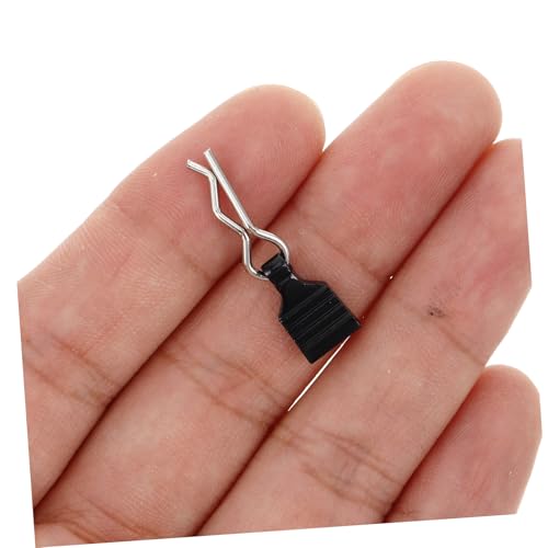 4pcs Rc Body Clips Pull Tabs Lightweight Aluminum r Clips for Scale Rc Cars and Trucks Secure Attachment for Shell Replacement Black