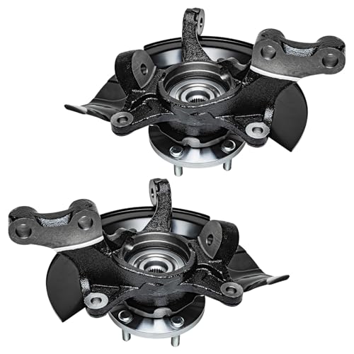 Detroit Axle - 2.4L 4pc Steering Knuckles Kit for 2004 2005 2006 | Toyota Camry, 2 Front Steering Knuckles & Wheel Bearing Hubs 2 Rear Wheel Bearing Hubs [Vehicle Built in USA, 4-Wheel ABS] - size: 4UW48659/Kit