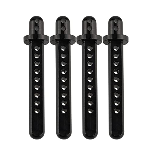 RC Aluminum Body Post Mounts for AXIAL 1:10 SCX10 Upgrade Parts Black Pack of 4