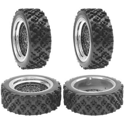 ShareGoo RC 1/10 On Road Tires & Wheel 12mm Hex Plastics Rims Compatible with Tamiya TT01 TT02 Kyosho Sakura D3 Traxxas 4Tec 2.0 1/10 RC On Road Racing & Touring Car (OD 72mm) - color: Od 72mm