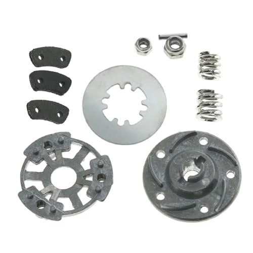 RC Car Parts Compatible with TRAXXAS for Slash 4X4 for Rustler Upgrade Parts Metal Slipper Clutch Rebuild Kit Slipper Pressure Plate & Hub 5552X 5556