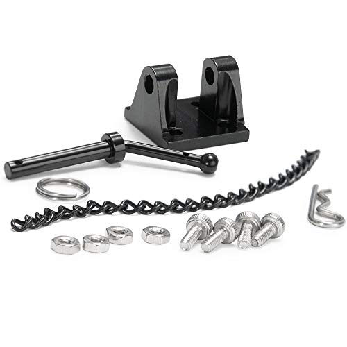 1set 1/10 Scale Alloy Metal Trailer Tow Pintle Hook Chain for 1:10 RC Crawler Car SCX-10 D90 TF2 Truck Accessory