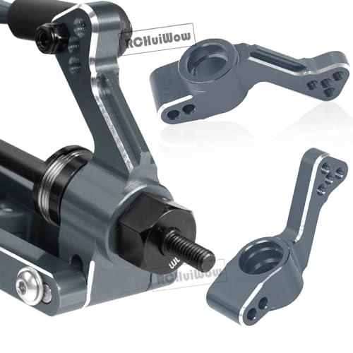 RC Alloy Caster Block,Steering Blocks,Rear Stub Axle Carriers Upgrades Part for 1/10 Slash 4WD(VXL),Titanium
