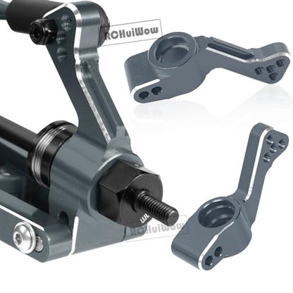 RC Alloy Caster Block,Steering Blocks,Rear Stub Axle Carriers Upgrades Part for 1/10 Slash 4WD(VXL),Titanium