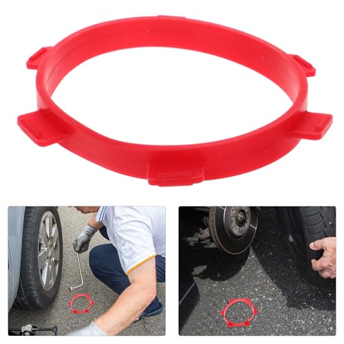 Mikikit Rc Tire Band Tool and Mounting Clamp for Rc Cars and Trucks Red Rubber Glue Bands Replacement Compatible with Short Truck and Camper Tires Essential Wheel Adhesive Accessory