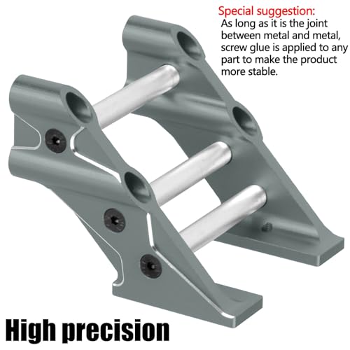RC Wing Mount Upgrades Part for 1/10 Kraton Outcast 4X4 4S V2 BLX,Alloy Rear Wing Mount Hops Up,Replace ARA320631,Titanium - color: Titanium(parts)