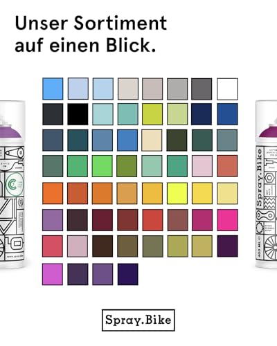 Spray.Bike Spray Paint - Black Friars (Black) | Designed Mainly for Bicycles | Multi-Use Acrylic Spray Paint for Metal, Plastic | High Coverage Bike Paint, 400ml - color: Black Friars