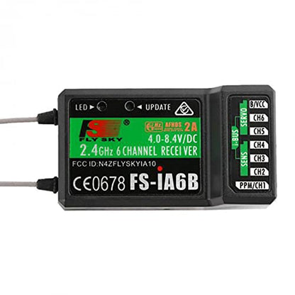 FLYSKY FS-iA6B Receiver 6CH 2.4GHz AFHDS2A with Double Antenna Compatible FS-i6 i6X i6S Transmitter Remote Control