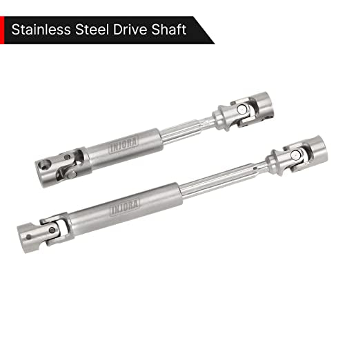 INJORA Stainless Steel D-Shaped Hole Drive Shaft for SCX24 JLU C10 Bronco