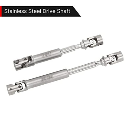 INJORA Stainless Steel D-Shaped Hole Drive Shaft for SCX24 JLU C10 Bronco
