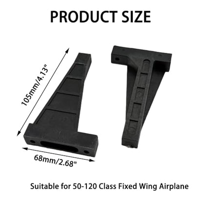 RC Airplane Fixed Wing Airplane Engine Mount for Model Aircraft Helicopter Fixed Wing Parts (68x105mm Suit for 50-120 Class) - style: 68x105mm Suit for 50-120 Class
