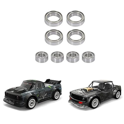 Double Rubber Seal for SG1603 SG1604 for UDIRC UD1601 UD1602 UD1603 UD1604 1/16 rc Car Spare Parts Accessories 8Pcs Ball Bearing Set