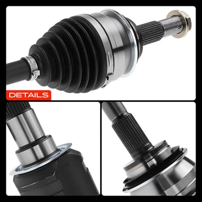 A-Premium Set of 2 Front CV Axle Shaft Assembly | Compatible with Toyota 4Runner 2003-2020, FJ Cruiser 2007-2014, Tacoma 2005-2020 & Lexus GX460 GX470, with Heavy Duty Boot - style: Front Driver and Passenger Side