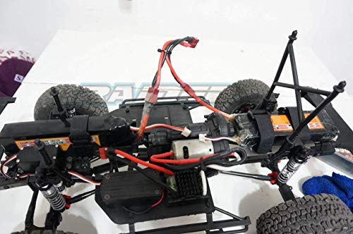 Stainless Steel Rear Upper Extend Battery Holder Tray for Axial SCX10 II 90046 90047