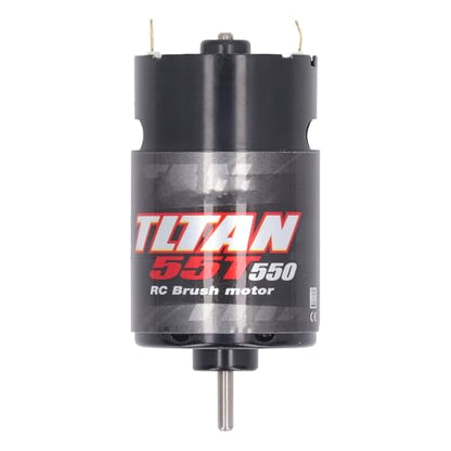 550 55T RC Brushed Motor,High Speed Brushed Motor with 1/3 Reduction Gear Box for 1/14 1/10 RC Crawler Car Truck