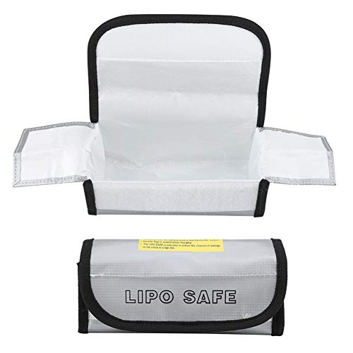 2PCS Lipo Battery Bag, Lipo Bag Fireproof Lipo Battery Fireproof Explosion Proof Bag Battery Storage Carrying Bag Charging Protection Bag