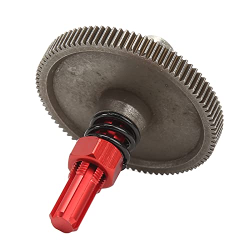 Slipper Gear Set, 91T Metal Differential Upgrade Kit, High-Performance Parts Assembly for RC Enthusiasts Off-Road Racing and Hobby Tuning(Red)