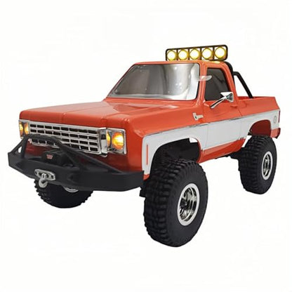 LED Roof Light Upgrade Parts, Round High Bright Roof Lamp for FMS FCX24 K5 Blazer 1/24 Scale Mini RC Pickup Truck, Desktop Off-Road Crawler RC Car Modification Accessories