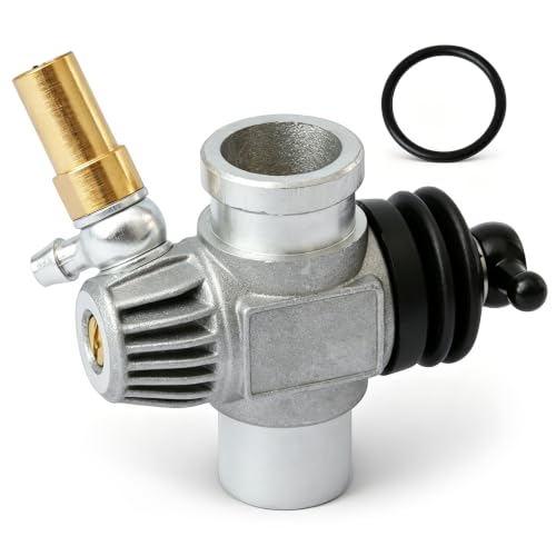 YUXIVCNE 21982000 11K Slide Carburetor Compatible with OS Max 18TZ 18TM 21TM Nitro Carb Replacement 3-Needle Adjustable Smooth Throttle & Easy Tuning Sealed Sturdy Precise Fuel Control