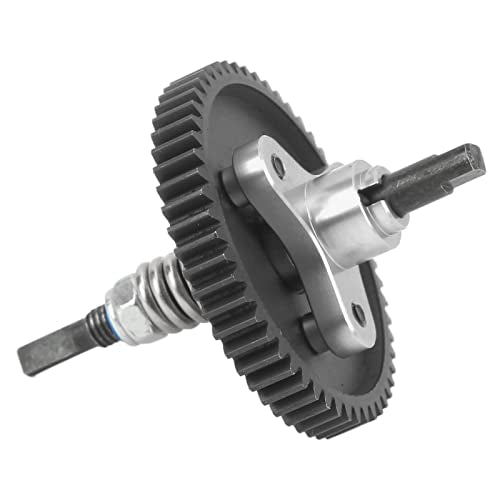 Generic 54T Differential Slipper Clutch Assembly for Slash 4x4 High Strength Aluminum Steel Upgrade Parts (Silver) - color: Silver