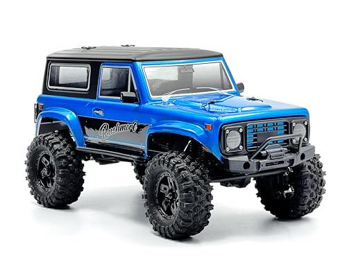 HOBBYPLUS CR-18P V3 Brushless Rushmore in Metallic Cyan - 1/18 Scale RC Truck Crawler with Off-Road RC Trucks Features, Portal Axles & Metal Gears - Ready-to-Run (1810416-V3) - color: Rushmore - Metalic Cyan (1810416-v3)