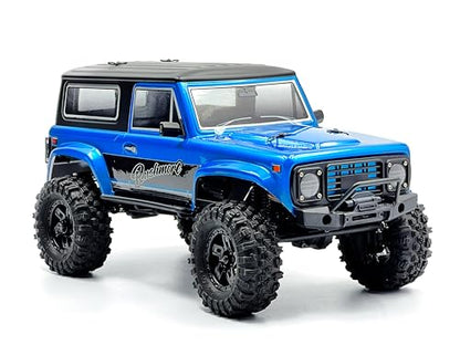 HOBBYPLUS CR-18P V3 Brushless Rushmore in Metallic Cyan - 1/18 Scale RC Truck Crawler with Off-Road RC Trucks Features, Portal Axles & Metal Gears - Ready-to-Run (1810416-V3) - color: Rushmore - Metalic Cyan (1810416-v3)