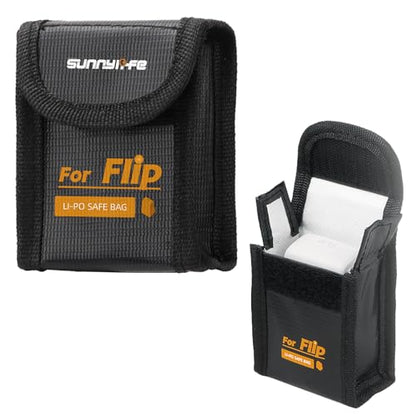 Lipo Battery Bag for DJI Flip Battery - for 1 Batteries | Lipo Storage Case for DJI Flip Batteries, Fireproof Explosion-Proof, Only Case - size: Small (for 1pcs batteries)