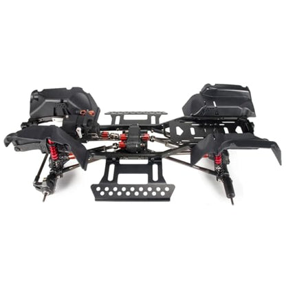 for Wrangler Body 1/10 RC Crawler 313mm Wheelbase Metal for Chassis Frame with Planetary Gear 2 Speed Transmission Fender Flares Set RC Parts(Chassis Set) - size: Chassis Set