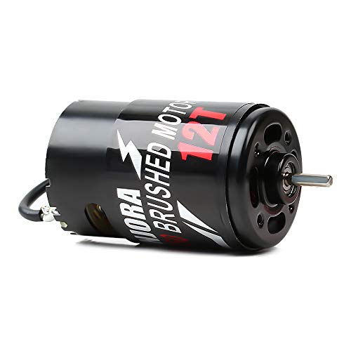 INJORA 550 3-Slot Waterproof Brushed Motor for 1/10 RC Car (12T) - size: 12T