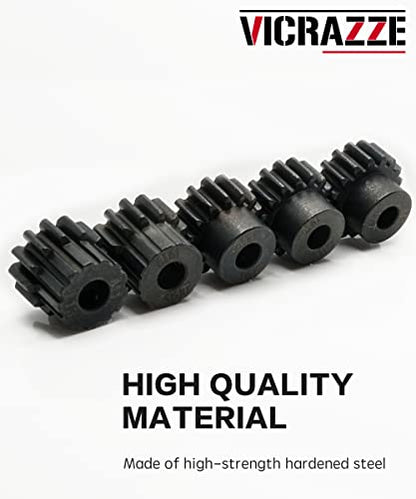 Steel M1 Pinion Gear Set 13T 14T 15T 16T 17T for 1/8 1/10 RC Car | Hardened Steel, Fits 1/8 1/10 RC RC Buggy, Short Course, Truggy and Monster Truck,CNC Machined