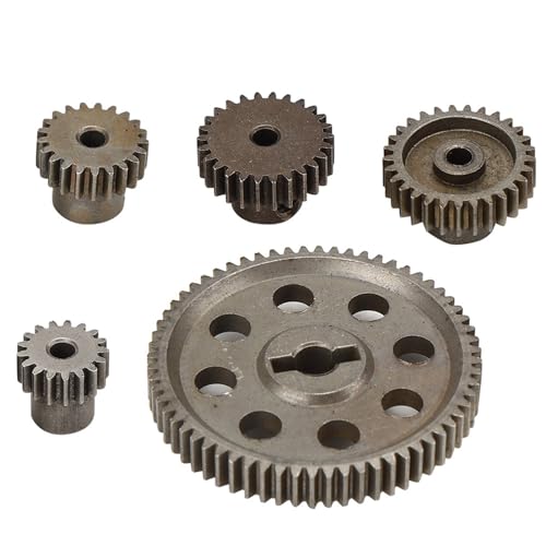 Differential Gear, Durable Metal Spur Gear RC Parts 64T 17T 21T 26T for 1/10 Scale Truck Enthusiasts Off-Road Racing and Hobby Restoration