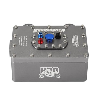 Aluminum Alloy 1:10 Scale RC Fuel Cell Receiver Box for RC4WD TF2 SCX10 Pro VS4-10 1/8 1/10 RC Crawler Upgrade (Silver) - color: Silver