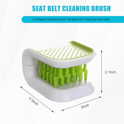 Car Seat Belt Cleaning Brush, U-Shaped Double Sided Bristle Scrubber Tool, Multifunctional Foldable Closed Safety Belt Washing Brush for Seatbelts Chopsticks Forks Knives Spoons (1 PCS) - color: 1 PCS