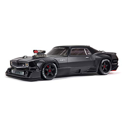 ARRMA 1/7 Felony 6S BLX Street Bash All-Road Muscle Car RTR (Ready-to-Run Transmitter and Receiver Included, Batteries and Charger Required), Black, ARA7617V2T1 - color: Black